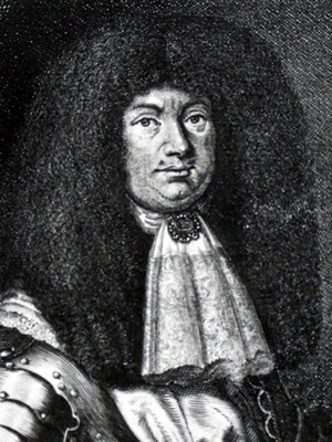 Kupferstich, undatiert, Pieter Schenk von Heinrich, Herzog von Sachsen-Barby (1657-1728)